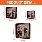 The Grilling Father - Personalized Father Custom Shaped Acrylic Plaque