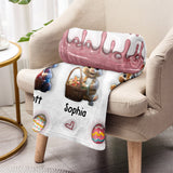 Grandma's Peeps - Personalized Grandma Blanket