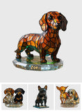 Stained Glass Dog - Personalized French Bulldog Dog Custom Shaped Acrylic Plaque