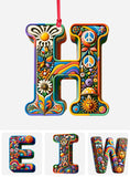 Beautiful Hippie Letter - Personalized Hippie Ornament