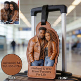 Travel Partners For Life - Personalized Couple Luggage Tag