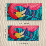 Rhinestone Flamingo – Stand Out on the Sand - Personalized Flamingo Quick-dry Beach Towel/ Bath Towel
