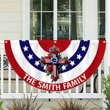 Holy Family - Personalized Christian Pleated Fan Flag