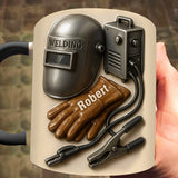 Welder Tools - Personalized Welder Accent Mug