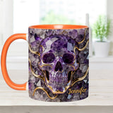 Beautiful Skull - Personalized Skull Accent Mug