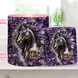 Love Horse - Personalized Horse Accent Mug & Coaster