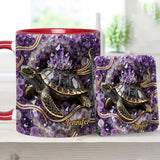 Love Turtle - Personalized Turtle Accent Mug & Coaster