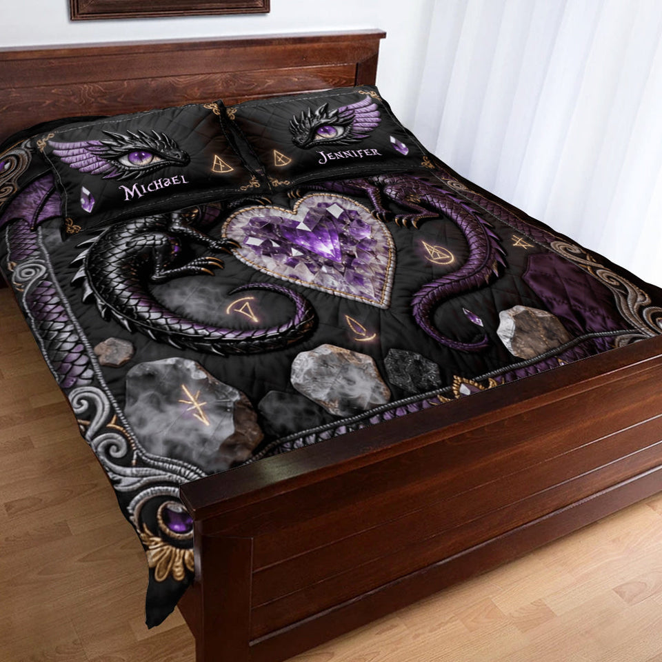 You & Me We Got This - Personalized Dragon Quilt Set