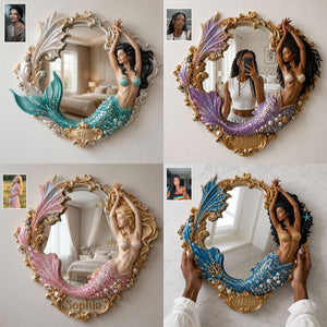 Soul Of A Mermaid - Personalized Mermaid Wall Hanging Mirror