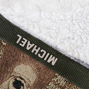 Deer Head - Personalized Hunting Blanket Hoodie