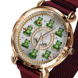 Love Frogs - Personalized Frog Women Hand Watch