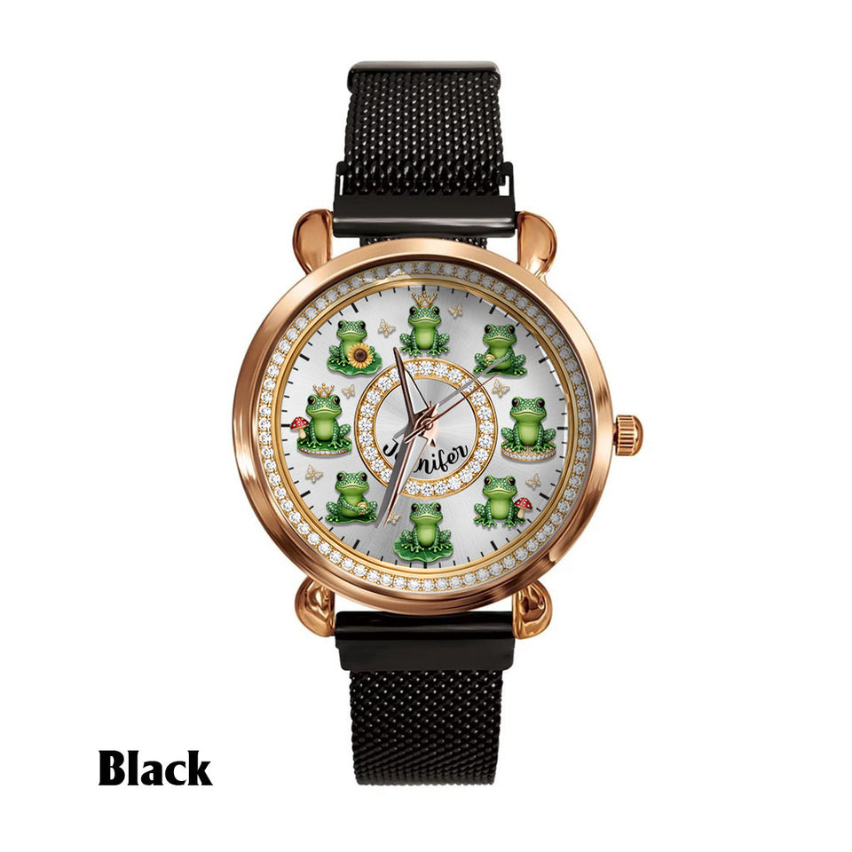 Love Frogs - Personalized Frog Women Hand Watch