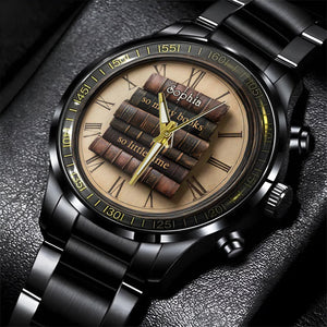 So Many Books So Little Time - Personalized Book Hand Watch