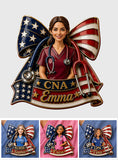 Nurse Independence Day Celebration - Personalized Nurse 3D Embossed Enamel Pin