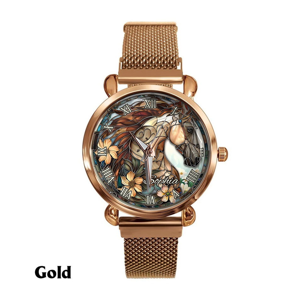 Horse Girl - Personalized Horse Women Hand Watch