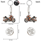 I Love You - Personalized Biker Premium Keychain With Charms