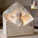 A Letter From Heaven - Personalized Memorial Custom Shaped Acrylic Plaque