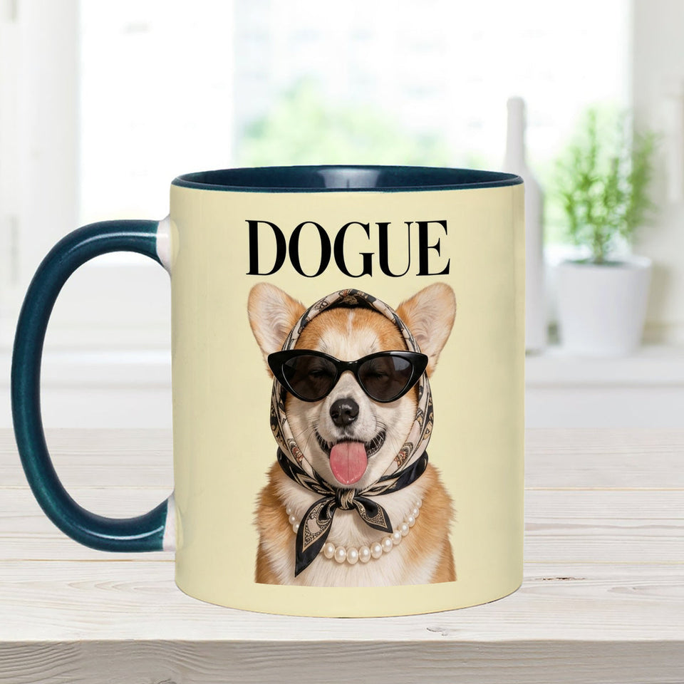 Funny Dog Lovers Gift - Personalized Dog Set Accent Mug with Acrylic Stirrers