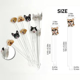 Funny Dog Lovers Gift - Personalized Dog Set Accent Mug with Acrylic Stirrers