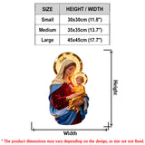 Blessed Virgin Mary Faith - Personalized Christian LED Light Acrylic Sign