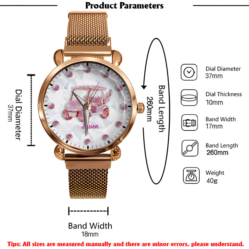 Goft Cart - Personalized Golf Women Hand Watch