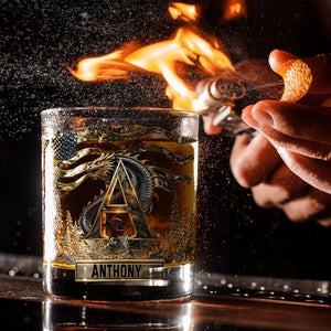 Love Dragons - Personalized Dragon Whiskey Glass