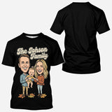 Father Gift, Family Matching Shirt - Personalized Father All Over Shirt