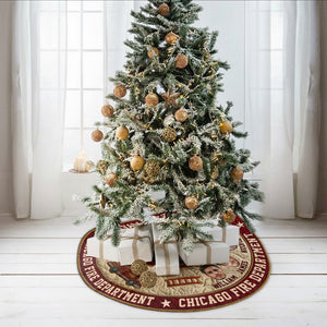 We're Firefighters - Personalized Firefighter Shaped Tree Skirt