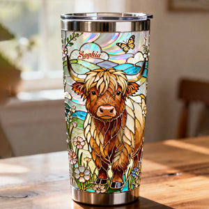 Love Highland Cows - Personalized Highland Cow Tumbler