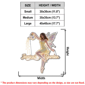 Fairy Garden - Personalized Gardening LED Light Acrylic Sign