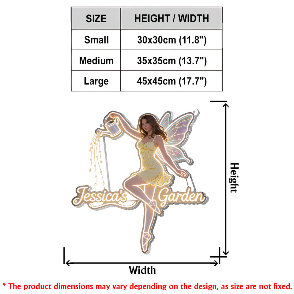 Fairy Garden - Personalized Gardening LED Light Acrylic Sign