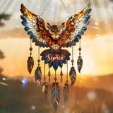 For All The Dreamers - Personalized Owl Window Hanging Suncatcher Ornament
