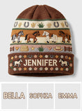 Love Horses - Personalized Horse Beanie Hat