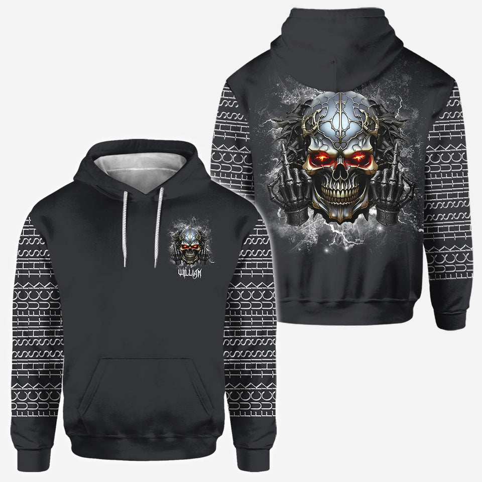 F*ck This Sh*t - Personalized Skull All Over Shirt