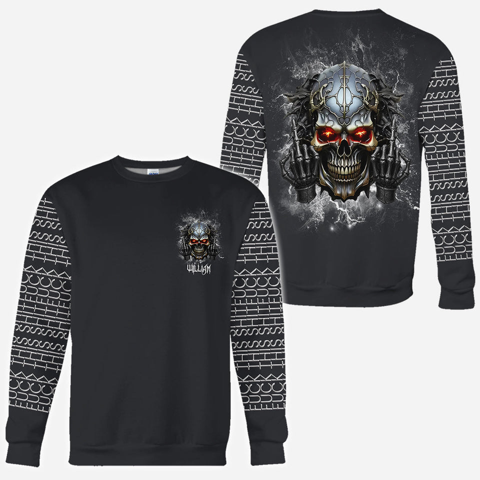 F*ck This Sh*t - Personalized Skull All Over Shirt