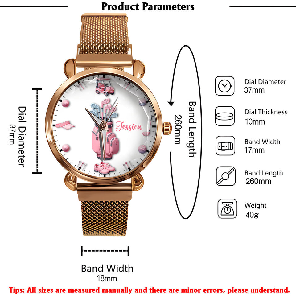 Love Golf - Personalized Golf Women Hand Watch