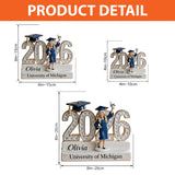 A Sweet Ending To A New Beginning - Personalized Graduation Custom Shaped Acrylic Plaque