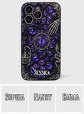 Gothic Pentacle Witchy Vibe - Personalized Witch Leather Phone Case