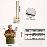 The Grillfather - Personalized Grilling Paper Towel Stand