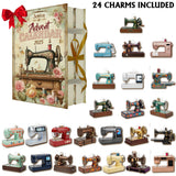 Love Sewing - Personalized Sewing Folded Advent Calendar With Ornaments