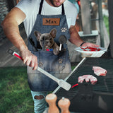 Any Photo Personalized Denim Dog Apron - Personalized Dog Apron With Pockets