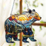 Into The Wild - Personalized Camping Window Hanging Suncatcher Ornament