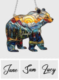 Into The Wild - Personalized Camping Window Hanging Suncatcher Ornament