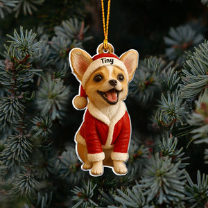 Furry Christmas - Personalized Dog Ornament
