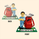 Best Dad By Par - Personalized Golf Custom Shaped Acrylic Plaque