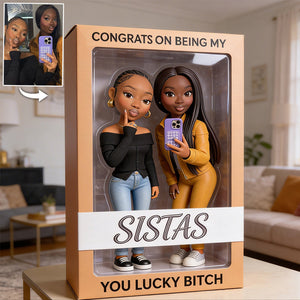 Congrats On Being My Sister - Personalized Sister Custom Shaped Acrylic Plaque