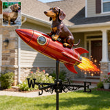 Pet Mom Gift, Dog Lovers Gift Idea - Personalized Dog Weather Vane