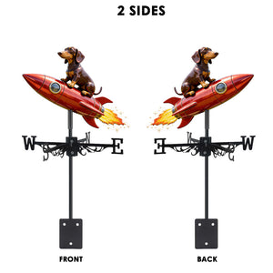 Pet Mom Gift, Dog Lovers Gift Idea - Personalized Dog Weather Vane