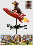 Pet Mom Gift, Dog Lovers Gift Idea - Personalized Dog Weather Vane