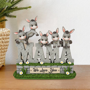 We Love You - Personalized Mother Custom Shaped Acrylic Plaque